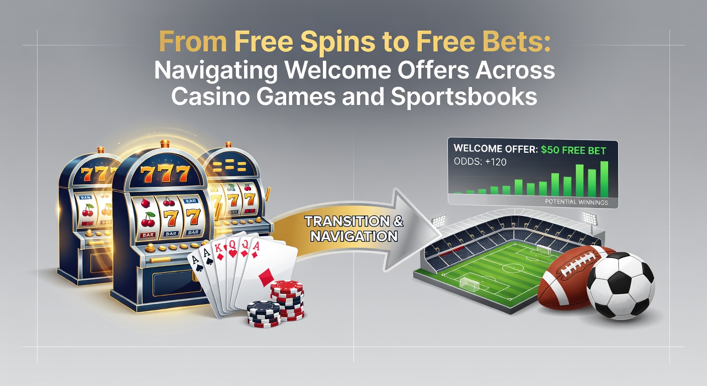 Dynamic graphic showing free bet slips on NBA and NFL odds integrated with casino roulette wheel and slot paylines