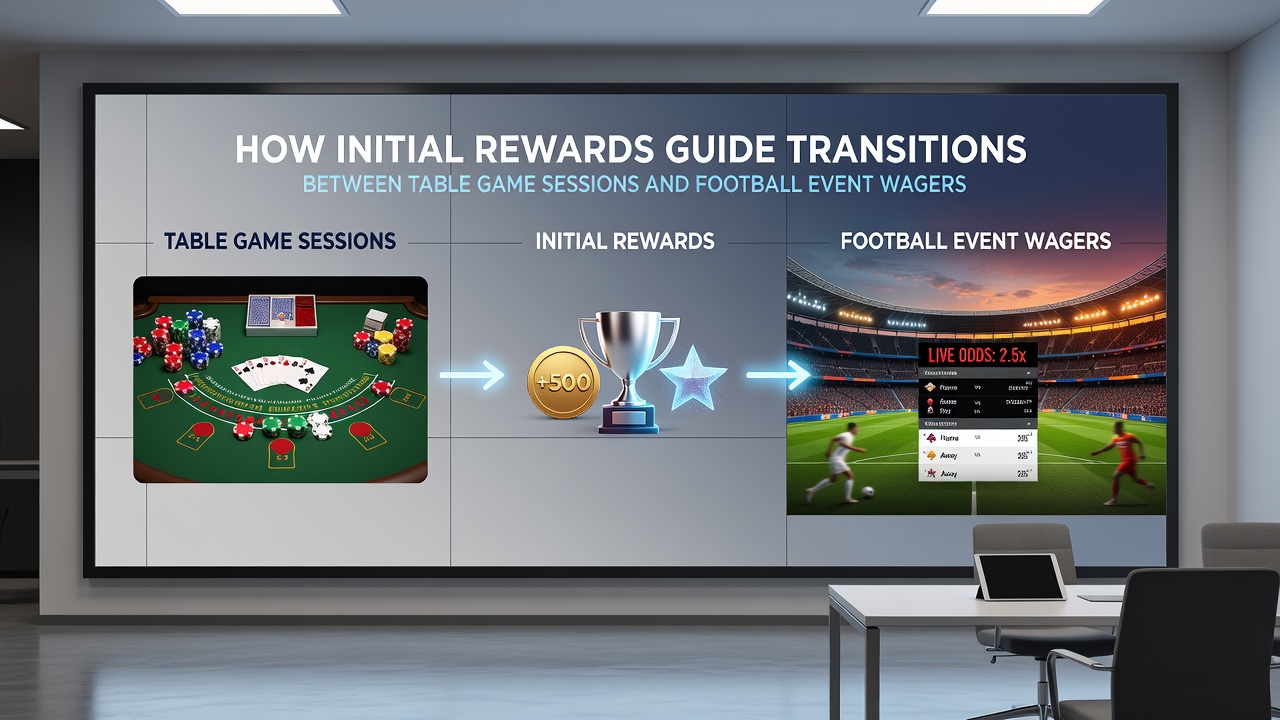Hybrid gaming dashboard showing table game history alongside upcoming football event betting options