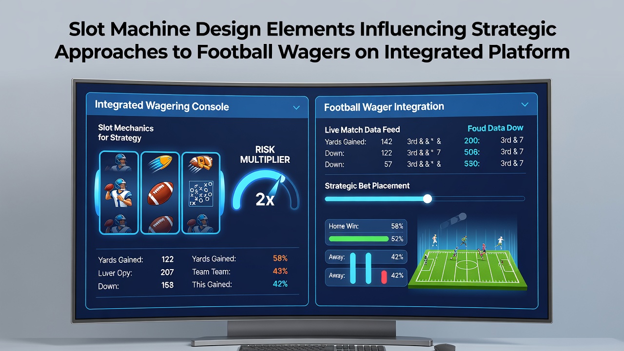 Close-up view of slot reels with football icons next to an active soccer betting interface